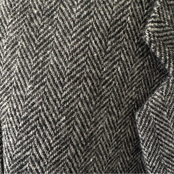 The Crossroads Collection Jacket Mens 46L Gray Herringbone Tweed Blazer Wool - Picture 5 of 16